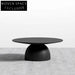 Sleek Round Fiberglass Coffee Table Side Table Accent Piece