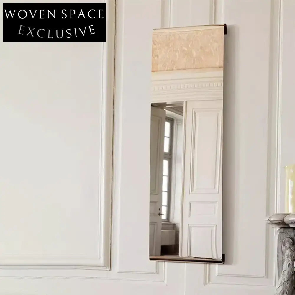 Sleek Stainless Steel Full Length Dressing Mirror for Modern Home Decor