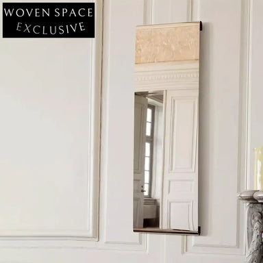 Sleek Stainless Steel Full Length Dressing Mirror for Modern Home Decor