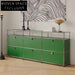 Sleek Steel Frame Sideboard Cabinet with Drawers for Modern Living