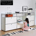 Sleek Steel Frame Sideboard Cabinet with Drawers for Modern Living