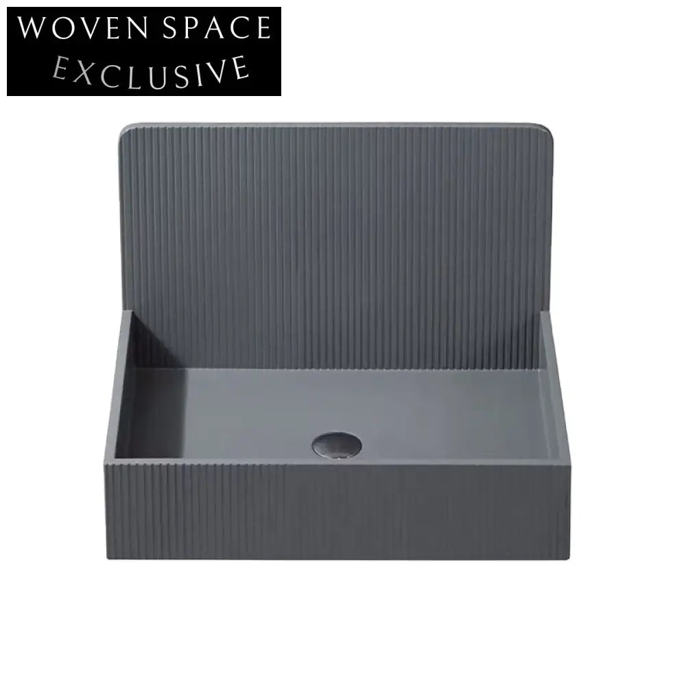 Sleek Wall Hung Artificial Stone Bathroom Basin – Space Saving Modern Sink