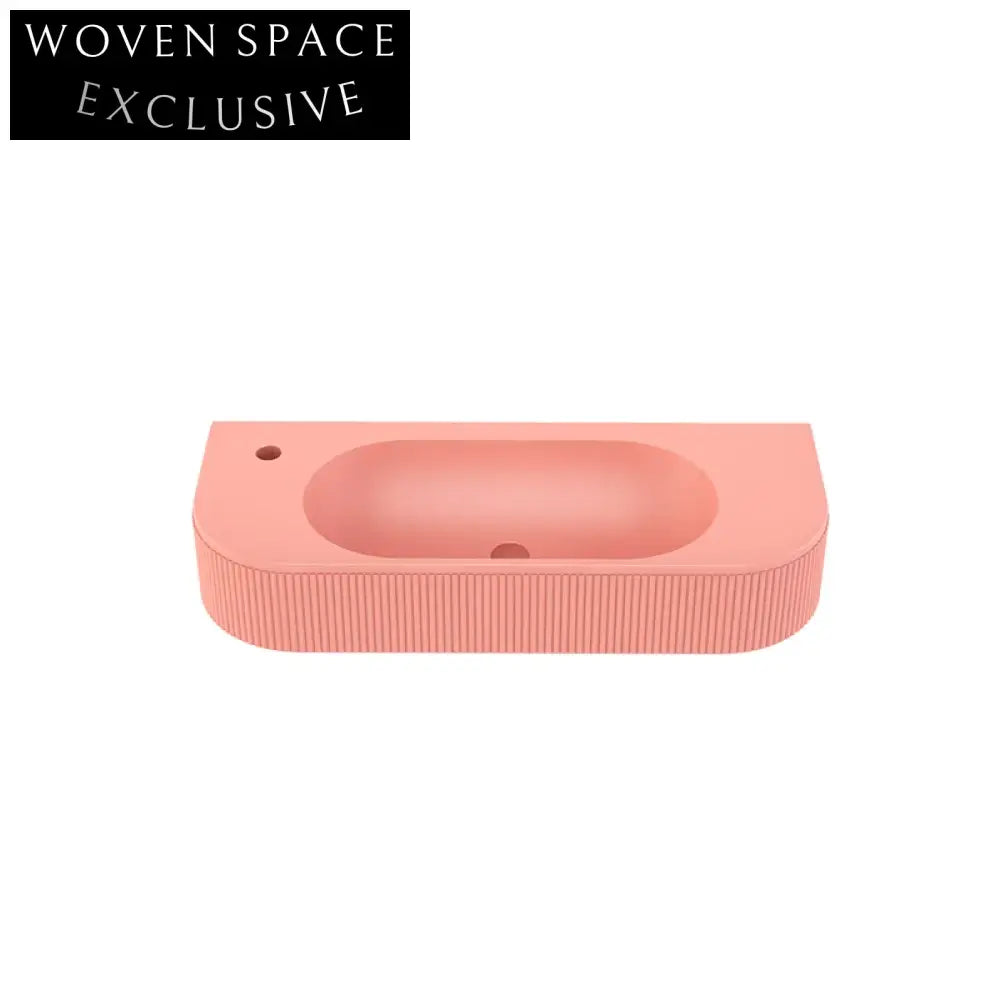 Sleek Wall-Hung Artificial Stone Corner Basin for Modern Small Bathrooms