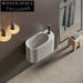 Sleek Wall-Mount Solid Surface Resin Quartz Bathroom Vanity Sink