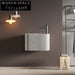 Sleek Wall-Mount Solid Surface Resin Quartz Bathroom Vanity Sink