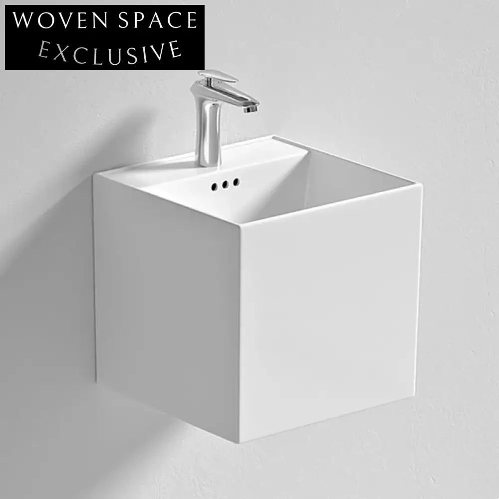 Sleek White Ceramic Wall Mount Bathroom Sink for Modern Homes