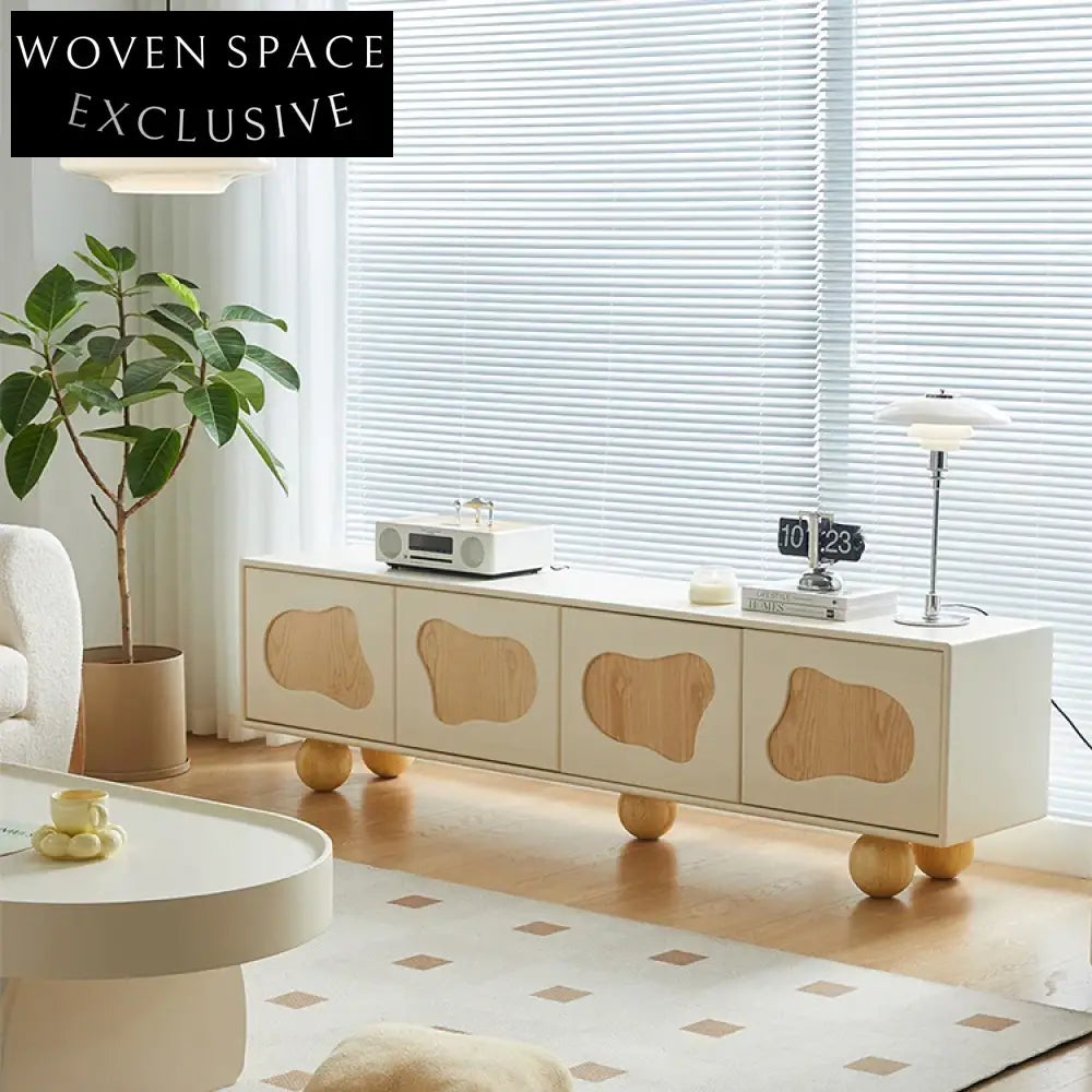 Sleek White Modern Wooden Storage Cabinet with Four Drawers and Tapered Legs