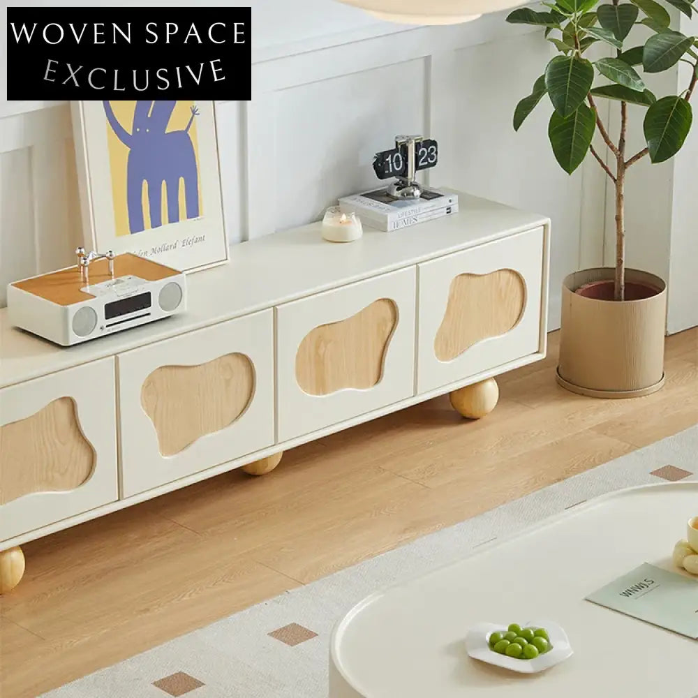 Sleek White Modern Wooden Storage Cabinet with Four Drawers and Tapered Legs