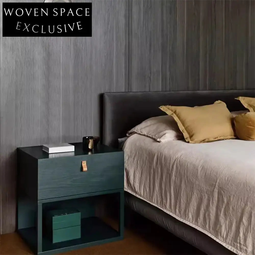 Smart Bedside Table with Drawer Modern Wood Nightstand for Bedroom Decor