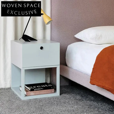 Smart Bedside Table with Drawer Modern Wood Nightstand for Bedroom Decor