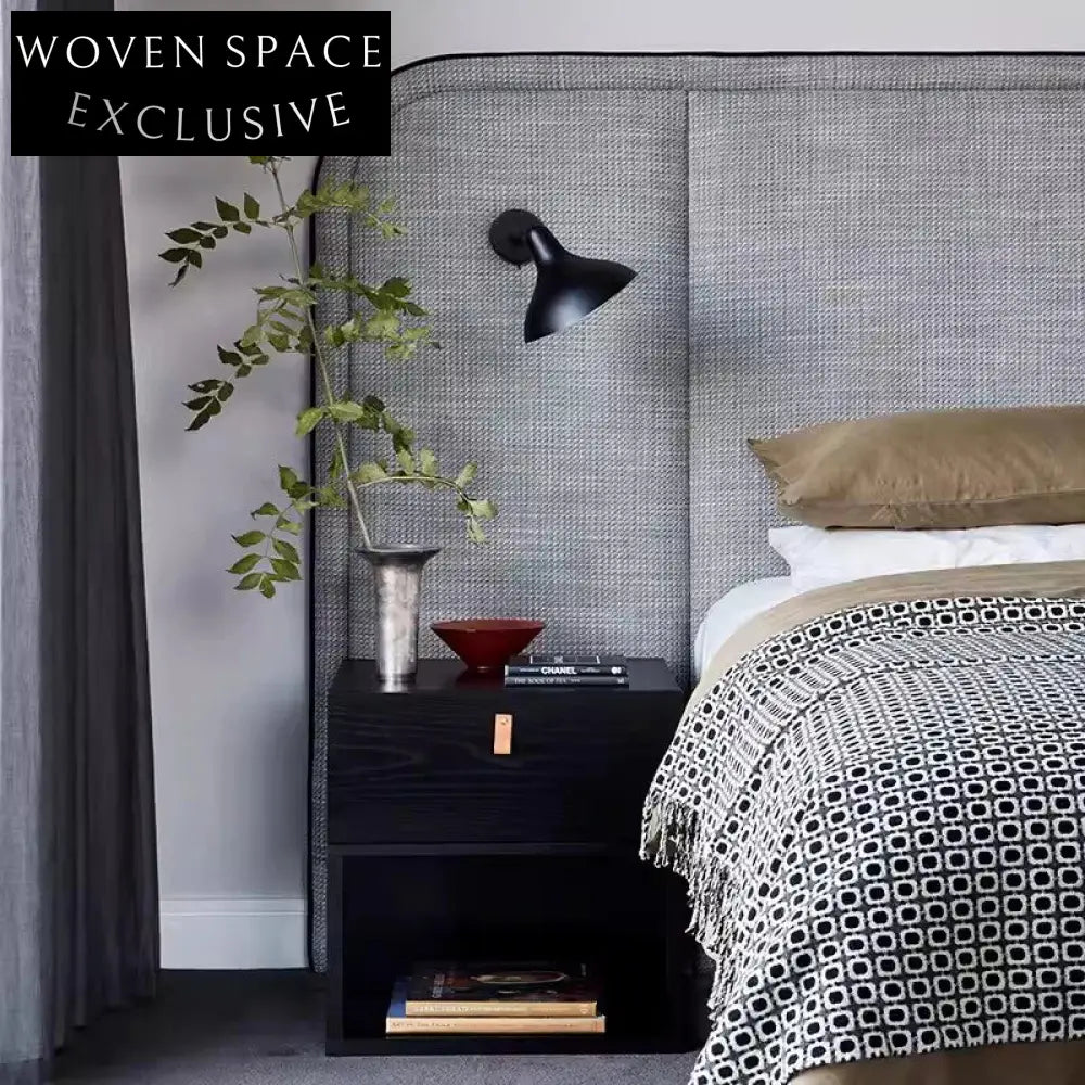 Smart Bedside Table with Drawer Modern Wood Nightstand for Bedroom Decor