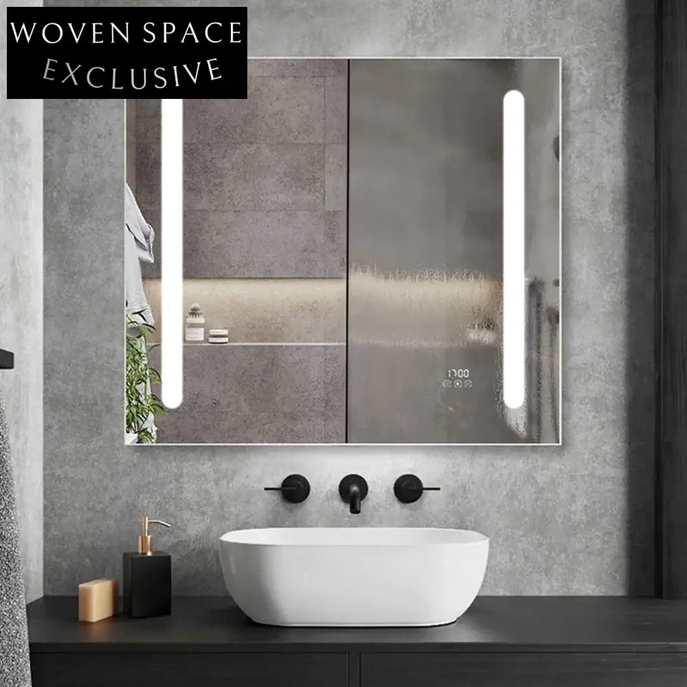 Smart Dimmable LED Anti-Fog Touch Control Bathroom Vanity Mirror
