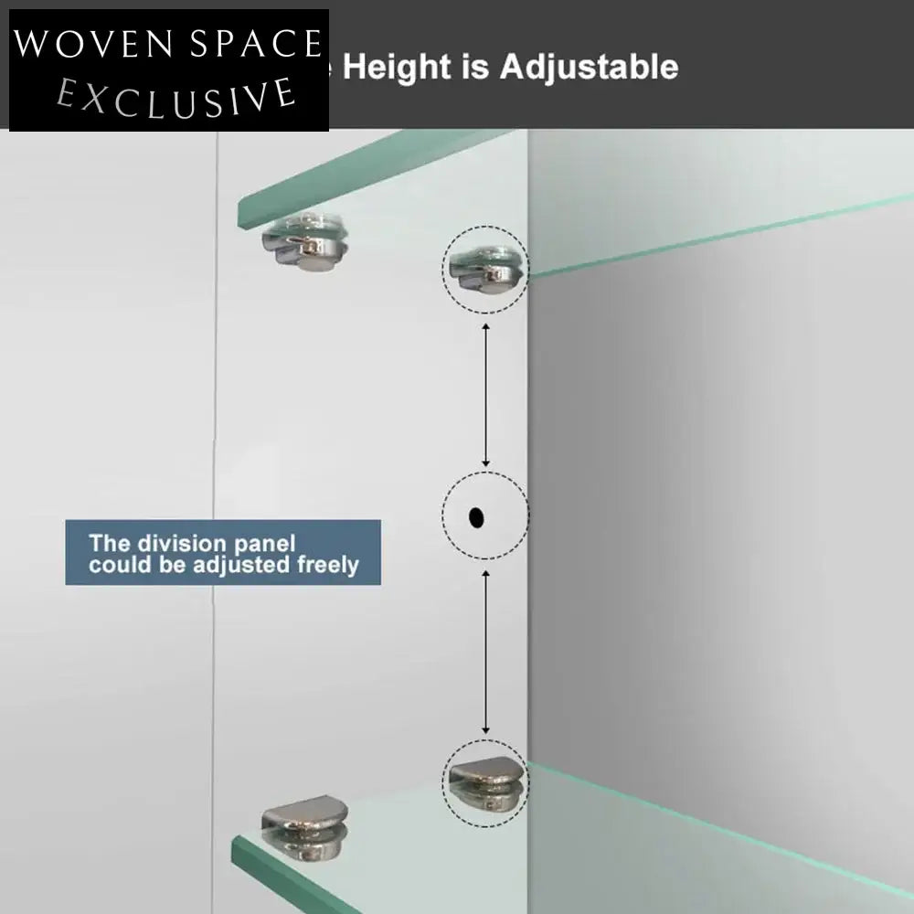 Smart Dimmable LED Anti-Fog Touch Control Bathroom Vanity Mirror