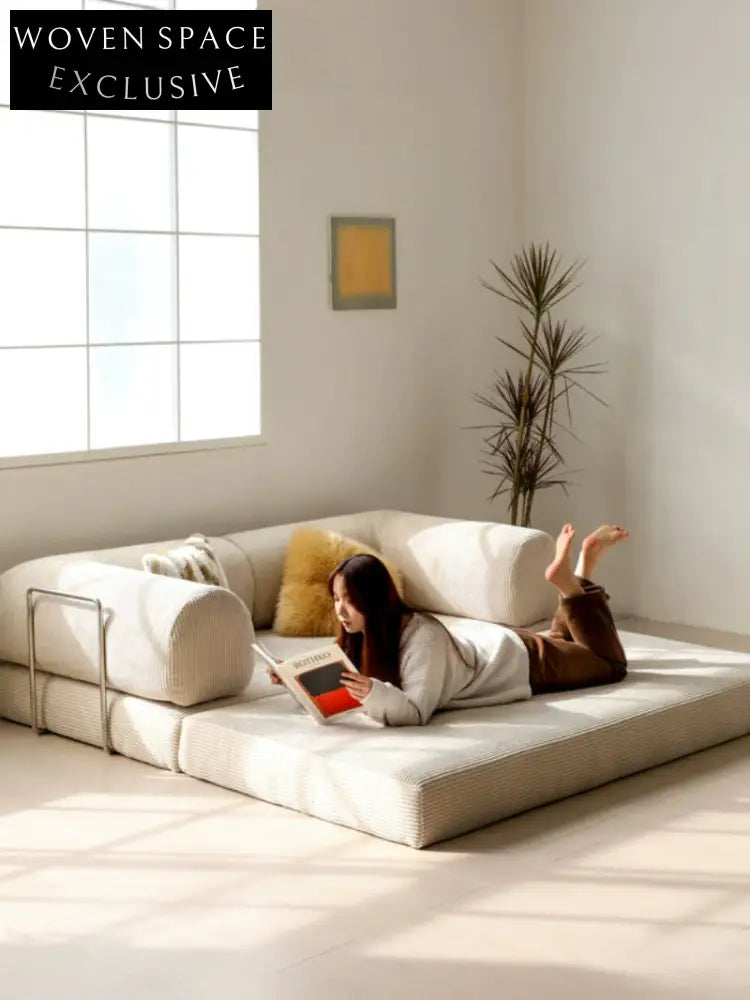 sofa bed is a detachable and washable fabric dual-use folding sofa for small apartments. It is simple creative and