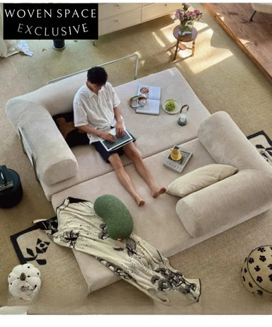 sofa bed is a detachable and washable fabric dual-use folding sofa for small apartments. It is simple creative and