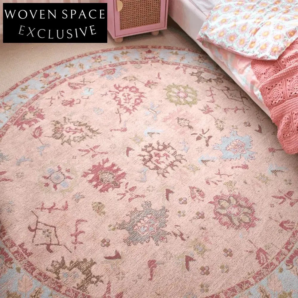 Soft Geometric Pattern Polyester Washable Area Rug for Kids' Spaces