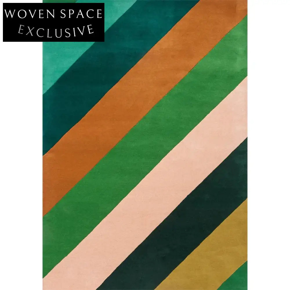 Soft Geometric Polyester Area Rug for Living Room, Bedroom, Modern Carpet