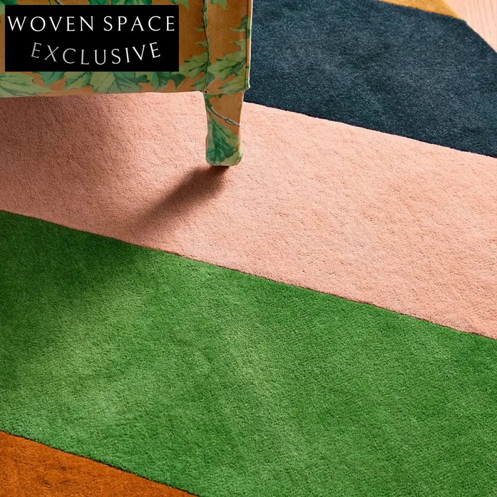 Soft Geometric Polyester Area Rug for Living Room, Bedroom, Modern Carpet