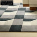 Soft Modern Minimalist Geometric Polyester Area Rug for Living Room Bedroom