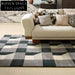 Soft Modern Minimalist Geometric Polyester Area Rug for Living Room Bedroom