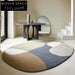 Soft Modern Minimalist Polyester Area Rug for Living Room & Bedroom Floor