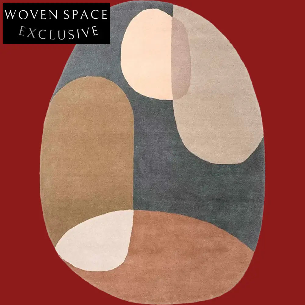 Soft Modern Minimalist Polyester Area Rug for Living Room & Bedroom Floor