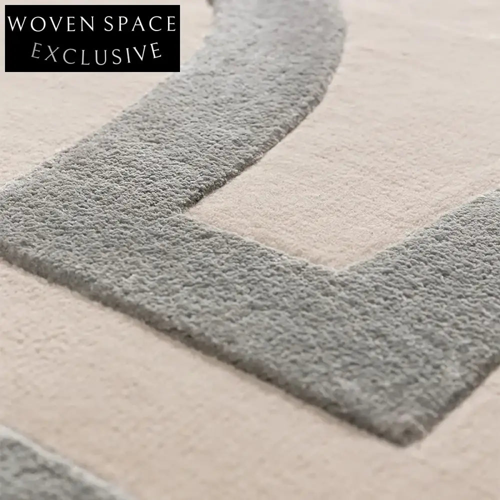 Soft Modern Wave Pattern Area Rug - Plush Custom Bedroom Living Room Mat