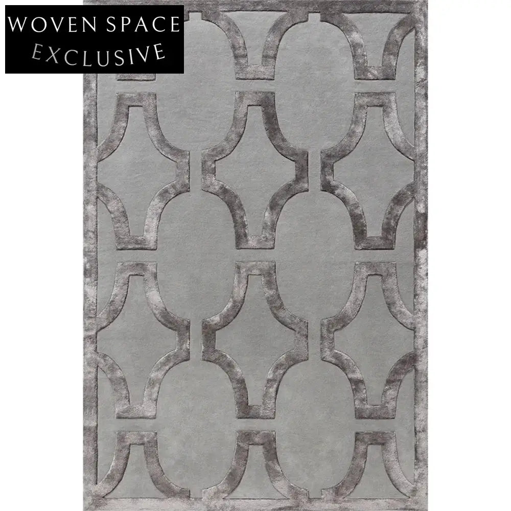 Soft Modern Wave Pattern Area Rug - Plush Custom Bedroom Living Room Mat