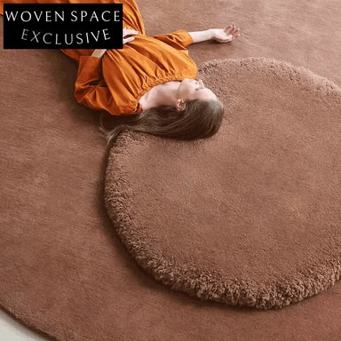 Soft Nordic Cream Polyester Cut Pile Rectangle Oval Home Area Rug