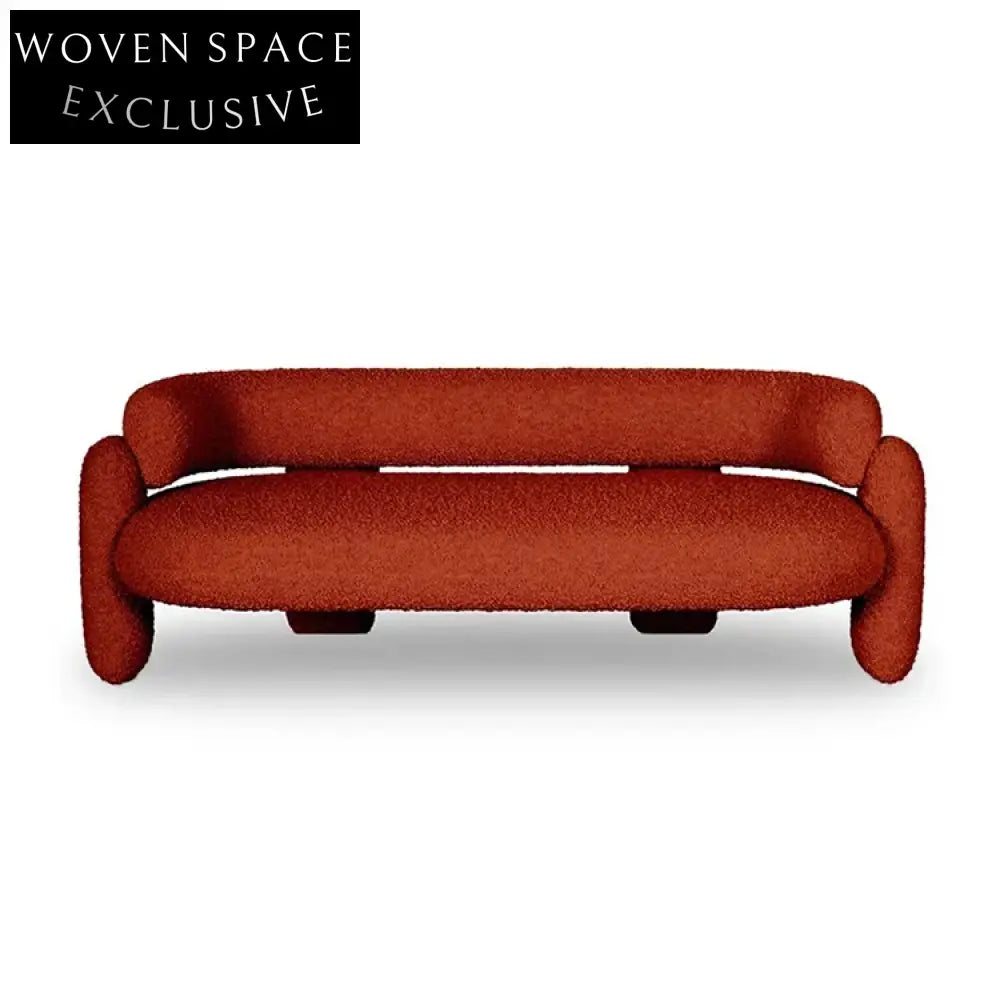 Soft Teddy Fabric I-Shaped Modern Living Room Leisure Sofa Chair