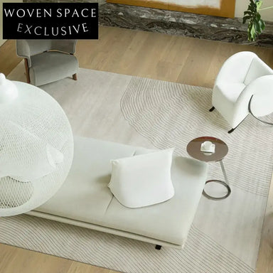 Soft Tencel Modern Handmade Area Rug for Living Room, Bedroom & Coffee Tables