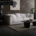 Sole Elegant White Cloud High-End Fabric Sofa (240x102x73)
