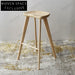 Solid Ash Wood Modern Commercial Dining Kitchen Counter Bar Stool