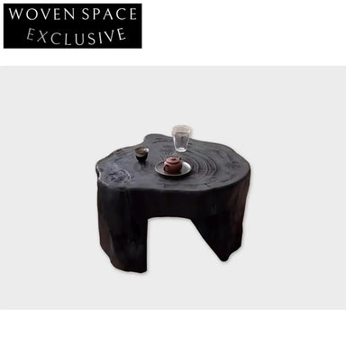 Solid Camphora Wood Wabi Sabi Antique Style Handcrafted Coffee Table