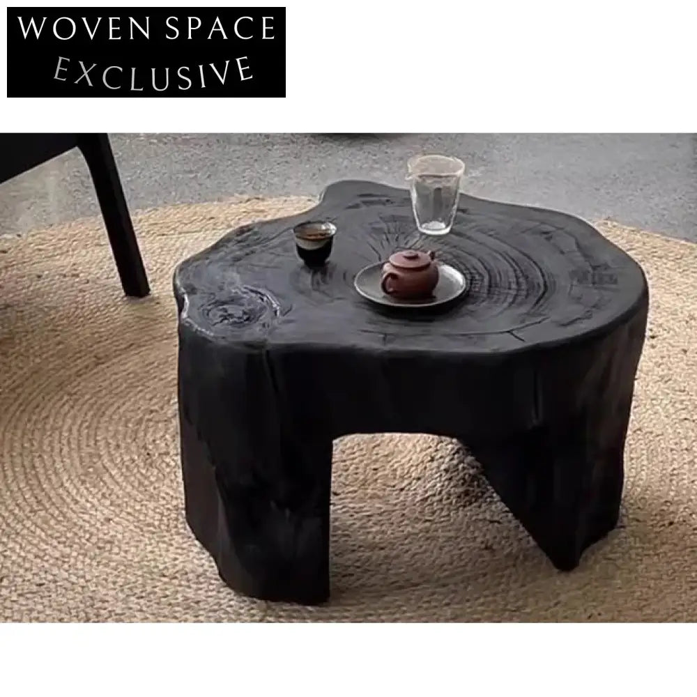 Solid Camphora Wood Wabi Sabi Antique Style Handcrafted Coffee Table