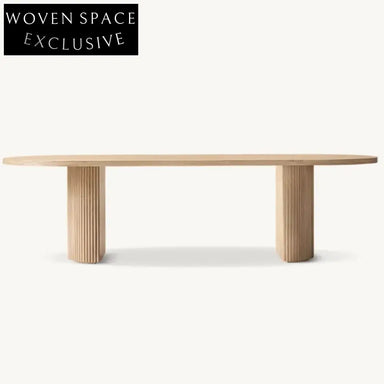 Solid Oak Farmhouse Dining Table and Chair Set - Customizable Design