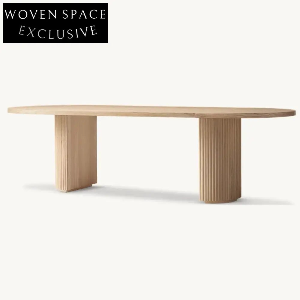 Solid Oak Farmhouse Dining Table and Chair Set - Customizable Design