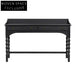 Solid Oak Retro Multi-Use Console Desk for Home & Hotel