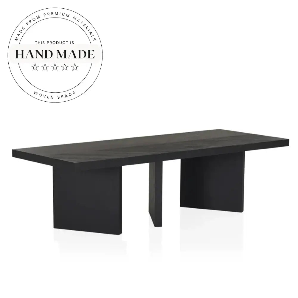 Solid Oak Six to Eight Seater Rectangular Nordic Dining Table