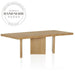 Solid Oak Six to Eight Seater Rectangular Nordic Dining Table