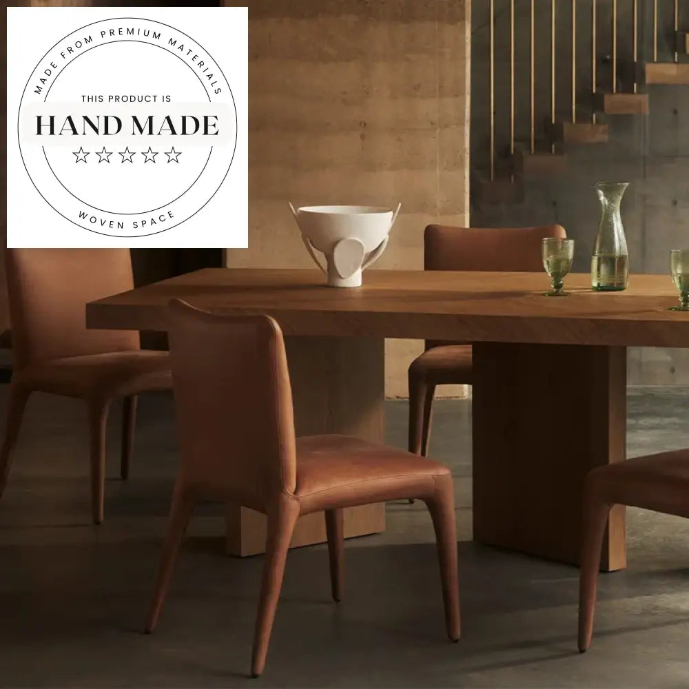 Solid Oak Six to Eight Seater Rectangular Nordic Dining Table