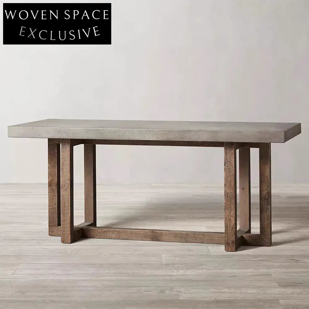 Solid Oak Wood Luxury Design Dressing Table Console Desk for Bedroom