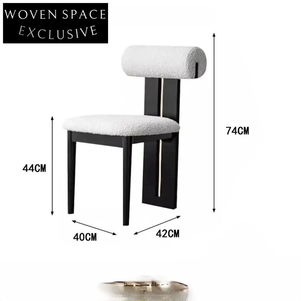 solid wood fabric dining chair casual simple dressing table chair