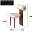 solid wood fabric dining chair casual simple dressing table chair