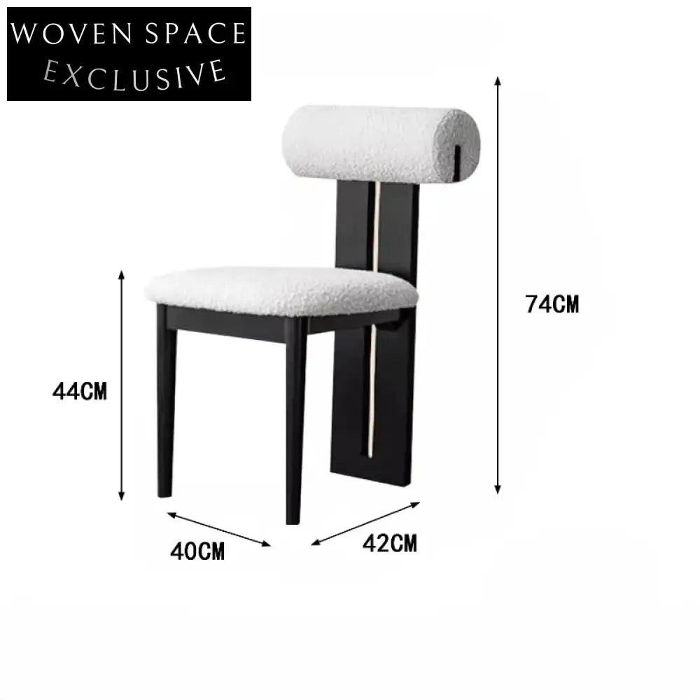 solid wood fabric dining chair casual simple dressing table chair