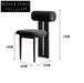 solid wood fabric dining chair casual simple dressing table chair