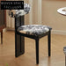 solid wood fabric dining chair casual simple dressing table chair