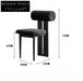 solid wood fabric dining chair casual simple dressing table chair