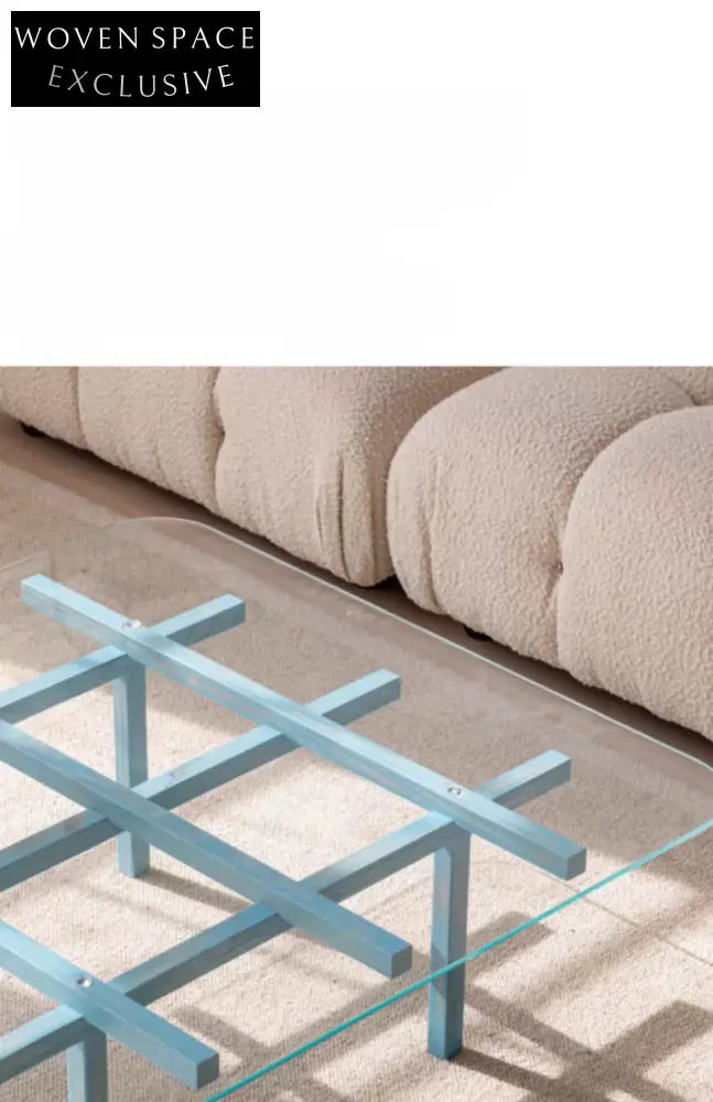 solid wood maze coffee table glass