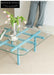 solid wood maze coffee table glass